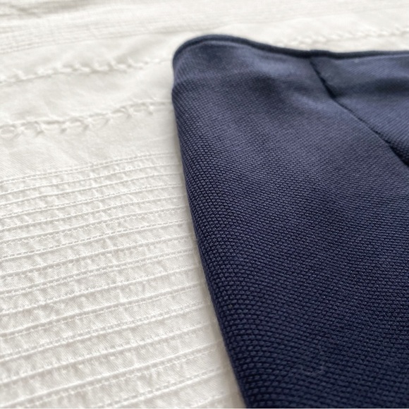 MAX MARA WEEKEND NAVY TEXTURED HIGH RISE SOFT KNIT PENCIL SKIRT - Picture 7 of 9